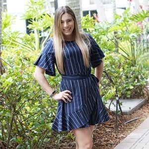 Express navy dress